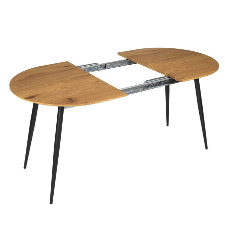 Table extensible plateau aspect bois - TENIO