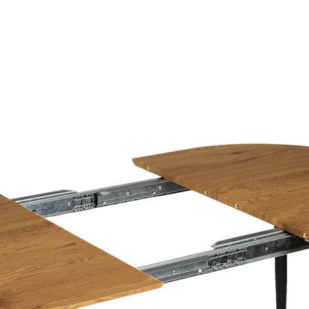 Table extensible plateau aspect bois - TENIO