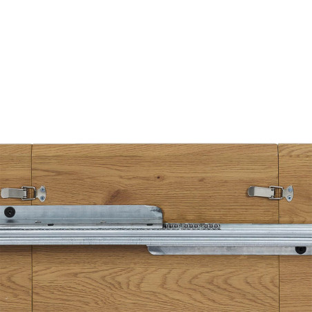 Table extensible plateau aspect bois - TENIO