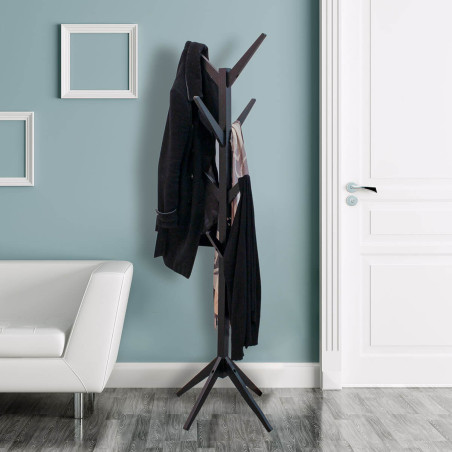 Portemanteau arbre sur pieds noir - PAKITO