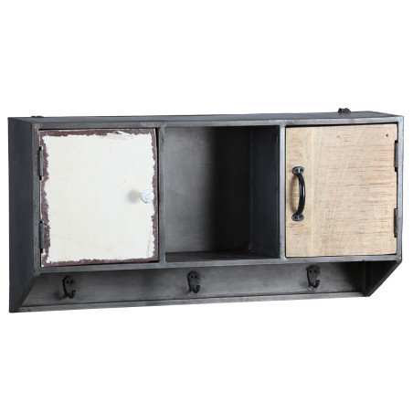 Portemanteau mural avec étagère murale, 2 portes, 1 niche - SEVAN