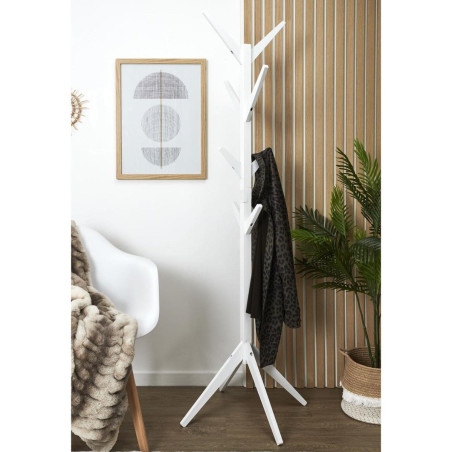 Portemanteau arbre sur pieds blanc - PAKITO