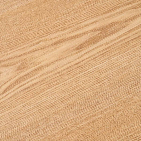 Table repas fixe coins arrondis 2 piètements larges placage frêne - SIEIRA