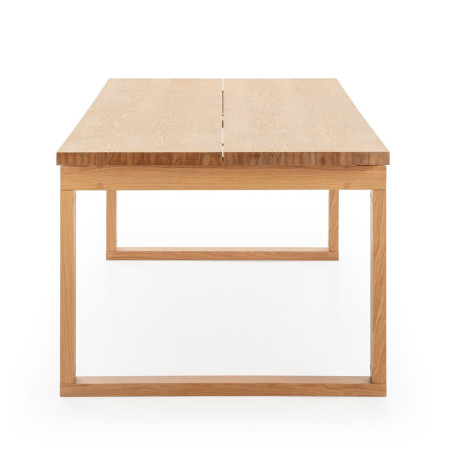 Table repas rectangulaire en chêne vernis naturel - RYHANOR