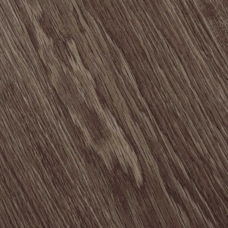 Table repas ronde Ø120cm pied central relief MDF placage chêne fumé - DUBLIA