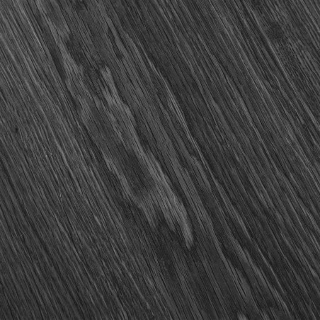 Table Extensible Ronde Pied Central Relief MDF Placage Chêne noir - DUBLIA