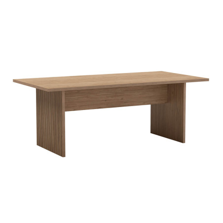 Table repas 200 cm aspect bois, pieds effet tasseaux - APPRA