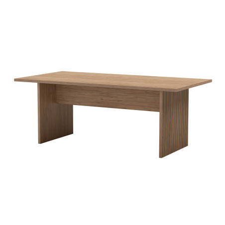Table repas 200 cm aspect bois, pieds effet tasseaux - APPRA
