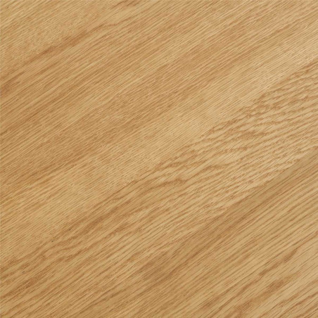 Table repas ronde Ø120 cm pied central relief placage chêne clair - DUBLIA