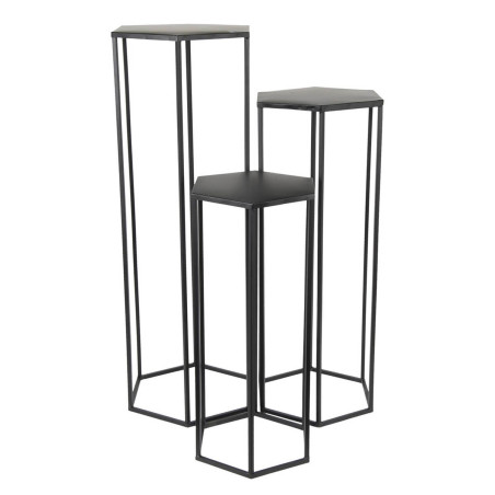 Lot de 3 Sellettes Gigognes Métal Noir - RAZIO