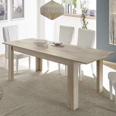 Table repas extensible finition bois - SAMIRA