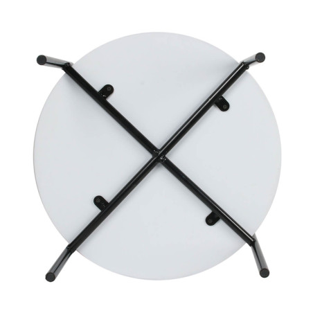 Table d'Appoint Ronde Blanche avec Coffre - CALVO