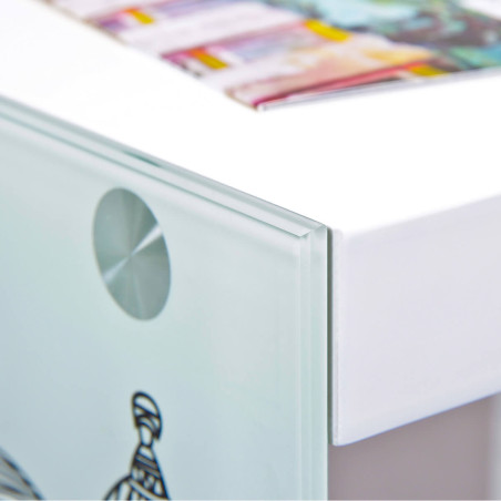 Table d’Appoint sur Roulettes Motif Londres - IRLAN