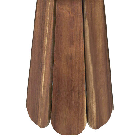 Bout de canapé en MDF plaquage acacia - LYLIA