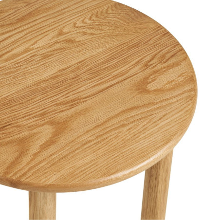 Table d'appoint ronde Ø40 cm en chêne naturel - JOSETTOR