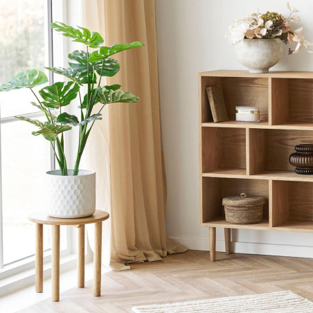 Table d'appoint ronde Ø40 cm en chêne naturel - JOSETTOR