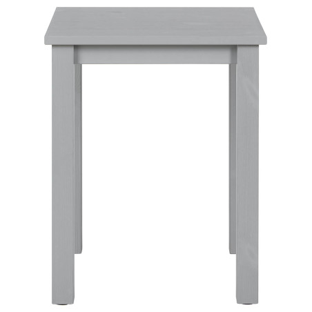 Table d'appoint carrée bois massif vernis gris - FLIXO
