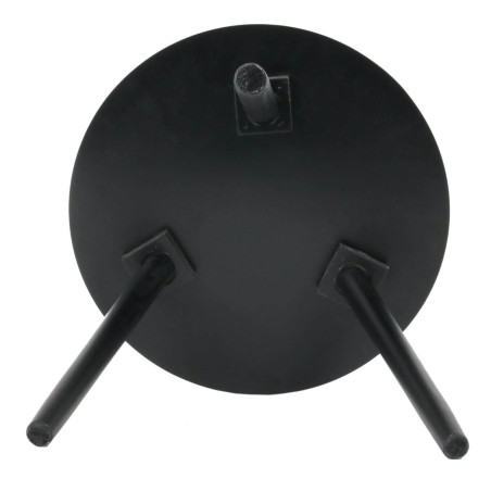 Table d'appoint ronde plateau noir et doré - LISEO