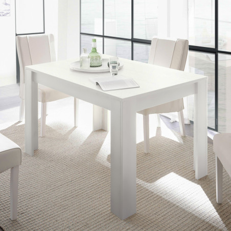 Table repas extensible blanc mat - WESTIA