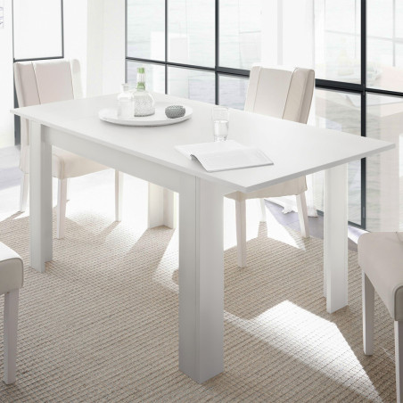 Table repas extensible blanc mat - WESTIA