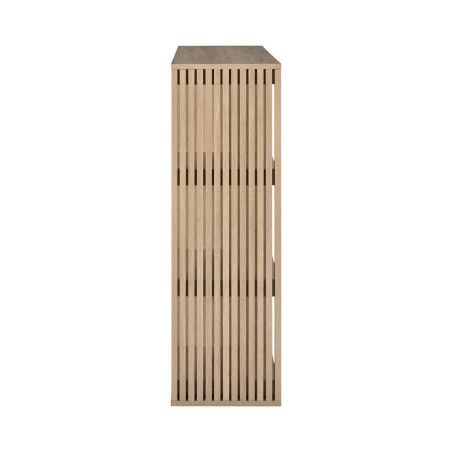 Rangement 6 cases effet bois avec tasseaux - PAJEN