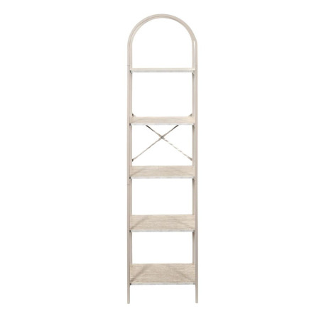 Etagère design arche 5 niveaux métal beige plateaux aspect pierre - BRIGS