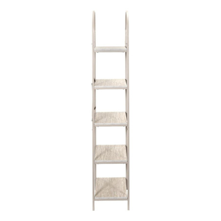 Etagère design arche 5 niveaux métal beige plateaux aspect pierre - BRIGS