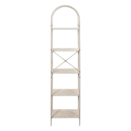 Etagère design arche 5 niveaux métal beige plateaux aspect pierre - BRIGS