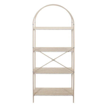Etagère design arche 4 niveaux métal beige plateaux aspect pierre - BRIGS