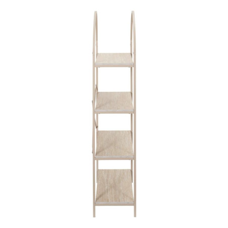 Etagère design arche 4 niveaux métal beige plateaux aspect pierre - BRIGS