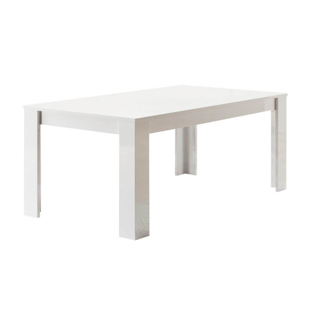 Table repas 190cm rectangulaire laquée blanc - ALANA
