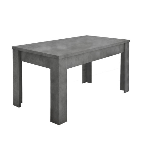 Table repas 180 cm plateau et pieds aspect minéral - OXYRA