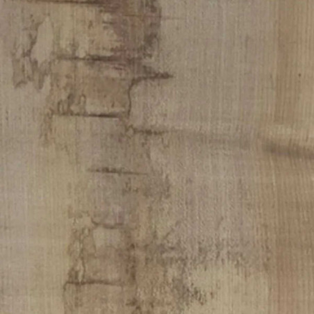 Table repas 180 cm blanc laqué brillant plateau bois vieilli - ANTIRA