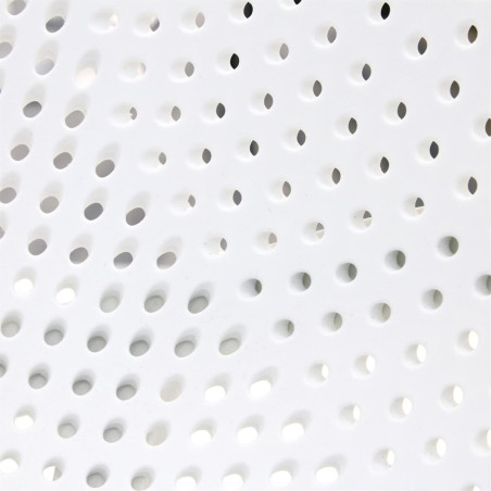 Lot de 2 fauteuils coque plastique blanche - MONIA