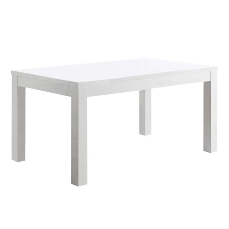 Table repas rectangulaire 190cm laquée blanc brillant - DEYTA