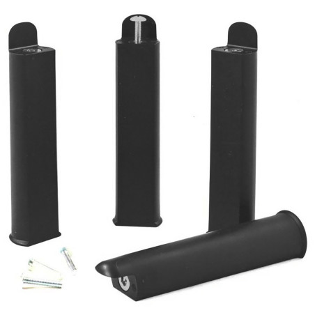 Jeu de 4 pieds noirs 22 cm pour cadre à lattes - PAVEN