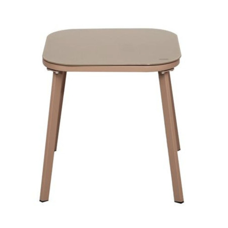 Ensemble jardin 2 fauteuils avec table basse motifs graphiques moka - INKA