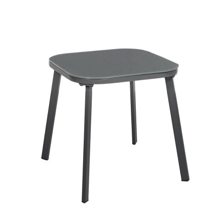 Ensemble jardin 2 fauteuils avec table basse graphiques gris - INKA