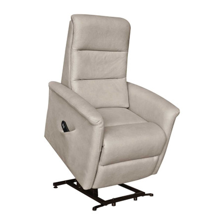 Fauteuil relax électrique releveur tissu micro peau mastic - MAGIXOR