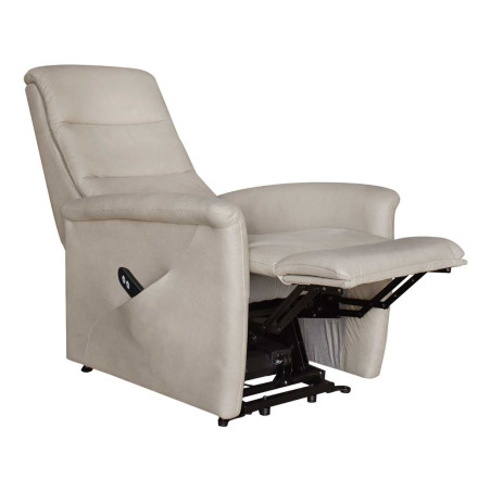 Fauteuil relax électrique releveur tissu micro peau mastic - MAGIXOR