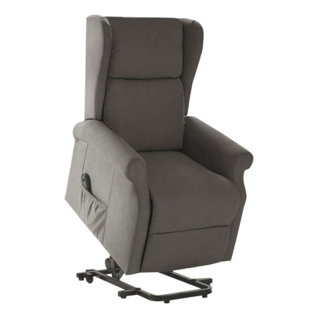 Fauteuil relax releveur électrique tissu gris foncé - FAINA
