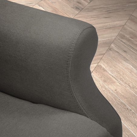 Fauteuil relax releveur électrique tissu gris foncé - FAINA