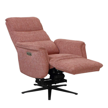 Fauteuil relax électrique releveur pivotant bi-moteur tissu croisé brique - WILLYOR