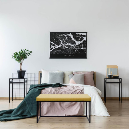 Banc velours côtelé jaune moutarde - ALESIA