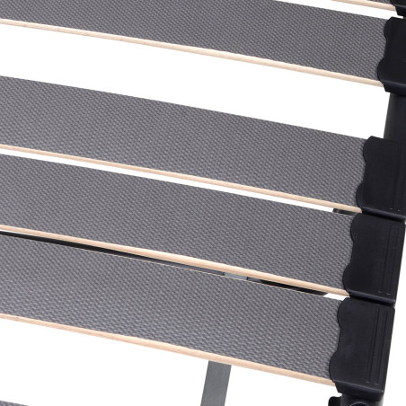 Lit pliant 90x190 cm à roulettes avec matelas - GRANO