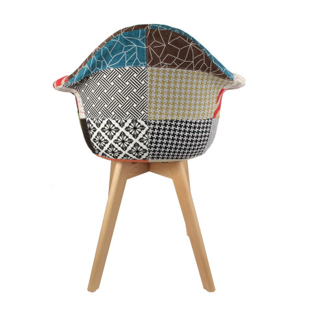 Lot de 2 fauteuils scandinaves multicolores - DORERA