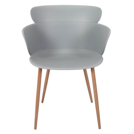 Lot de 2 fauteuils scandinaves gris - MALO