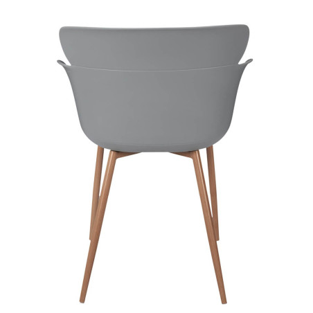 Lot de 2 fauteuils scandinaves gris - MALO