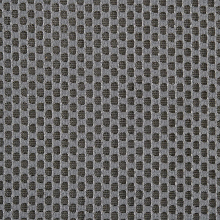Lot de 2 fauteuils design de table en tissu texturé maille 3D gris - DETROY