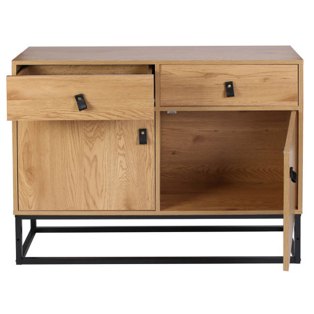 Buffet 2 Portes 2 Tiroirs Aspect Bois - ARION
